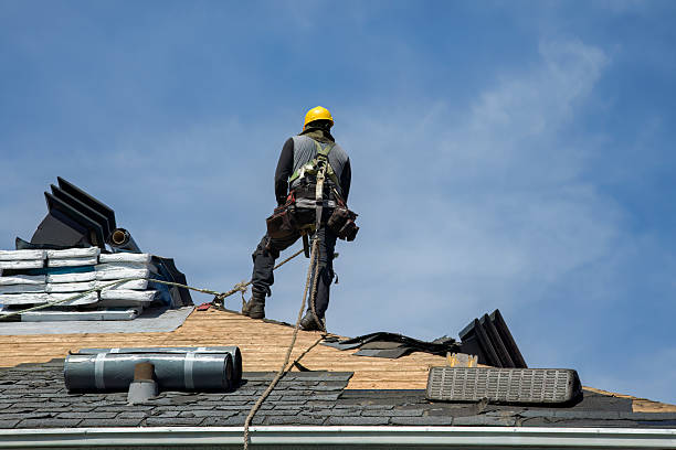 Professional Roofing technician working in Wyoming, PA
